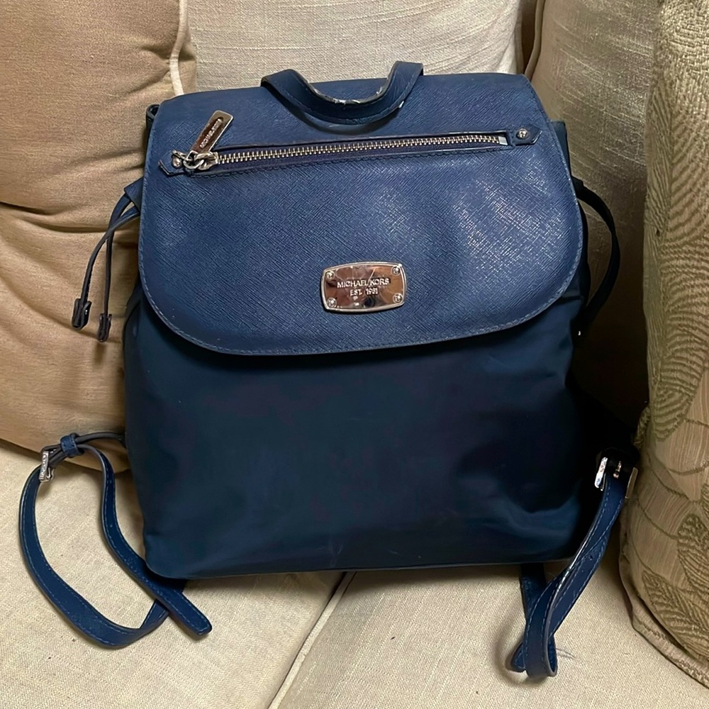 Michael Kors Bedford Zip Blue/Navy Backpack